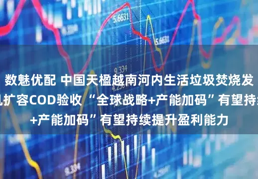 数魅优配 中国天楹越南河内生活垃圾焚烧发电项目完成装机扩容COD验收 “全球战略+产能加码”有望持续提升盈利能力